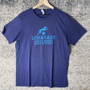 Limavady Irish Whiskey Shirt Mens Extra Large Navy Graphic Tee Bella Canvas